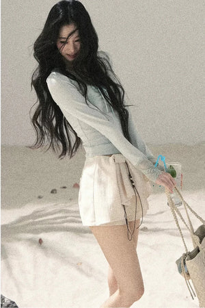 Long Sleeve Lace V-Neck Top