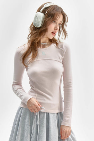 Long Sleeve Retro Rabbit T-Shirt