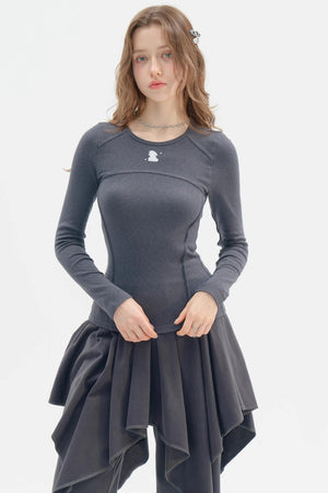 Long Sleeve Retro Rabbit T-Shirt