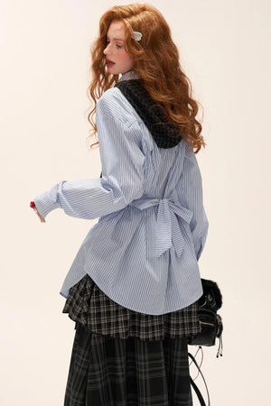 Long Striped Long Sleeve Shirt