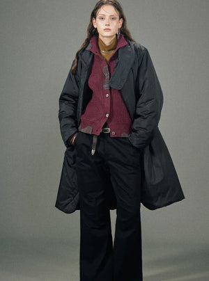 Long tand-up collar Jacket