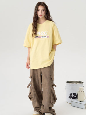 Loose Casual Flag T-Shirt
