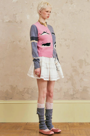 Loose Crew Neck Cardigan