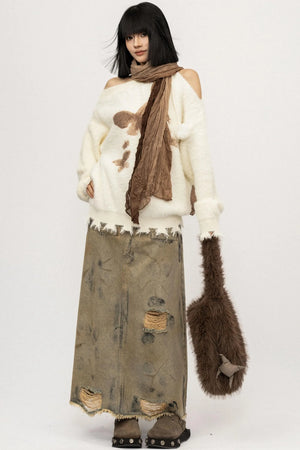 Loose Fit Butterfly Sweater