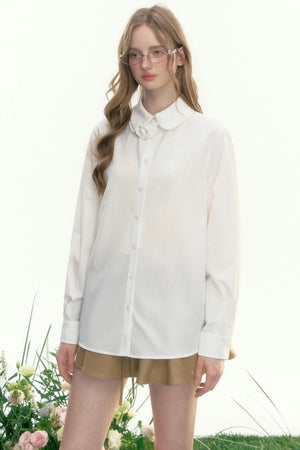 Loose Fit French Retro Shirt