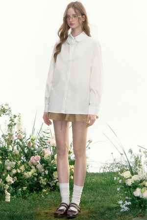 Loose Fit French Retro Shirt