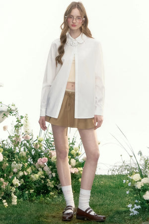 Loose Fit French Retro Shirt