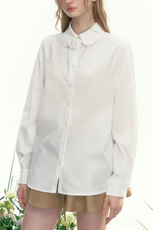 Loose Fit French Retro Shirt