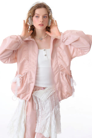 Loose Fit Lace Jacket
