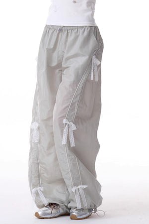 Loose Fit Lace Wide Pants