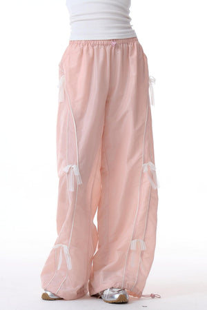 Loose Fit Lace Wide Pants