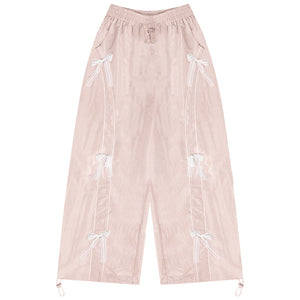 Loose Fit Lace Wide Pants