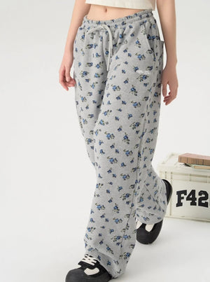 Loose Floral Streetwear Pants
