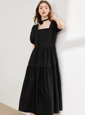 Loose French Midi Dress