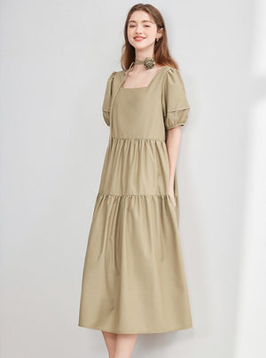 Loose French Midi Dress