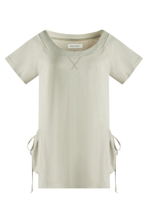 Loose Irregular Large Pocket Short-Sleeve T-Shirt