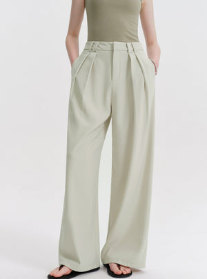 Loose Narrow Straight Suit Pants