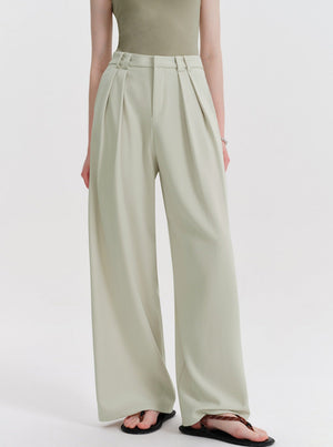 Loose Narrow Straight Suit Pants