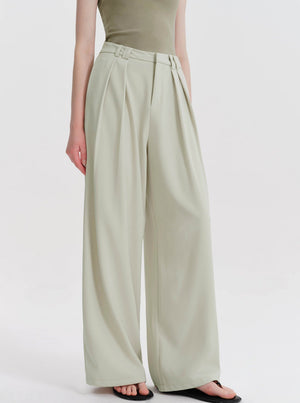 Loose Narrow Straight Suit Pants