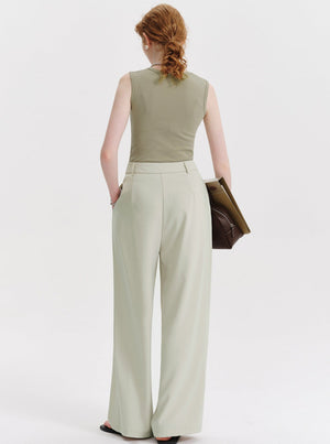 Loose Narrow Straight Suit Pants