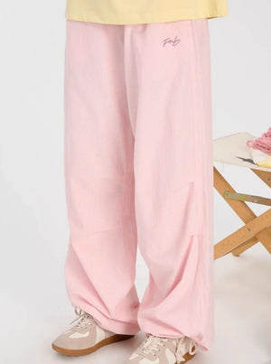 Loose Summer Vertical Stripe Slacks Pants
