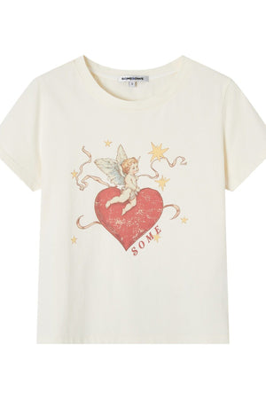 Love Cupid Short Sleeve Blouse