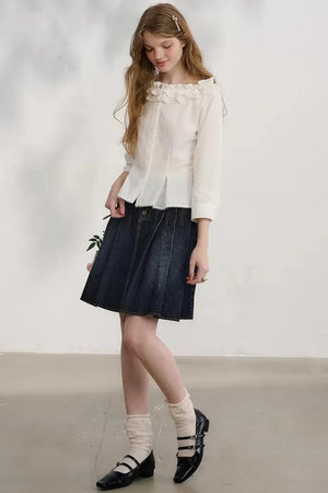 Love Thoughts White Lace Shirt