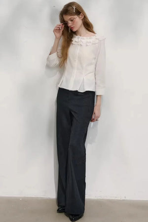 Love Thoughts White Lace Shirt