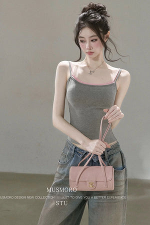 Low-Rise Complex Denim Pants