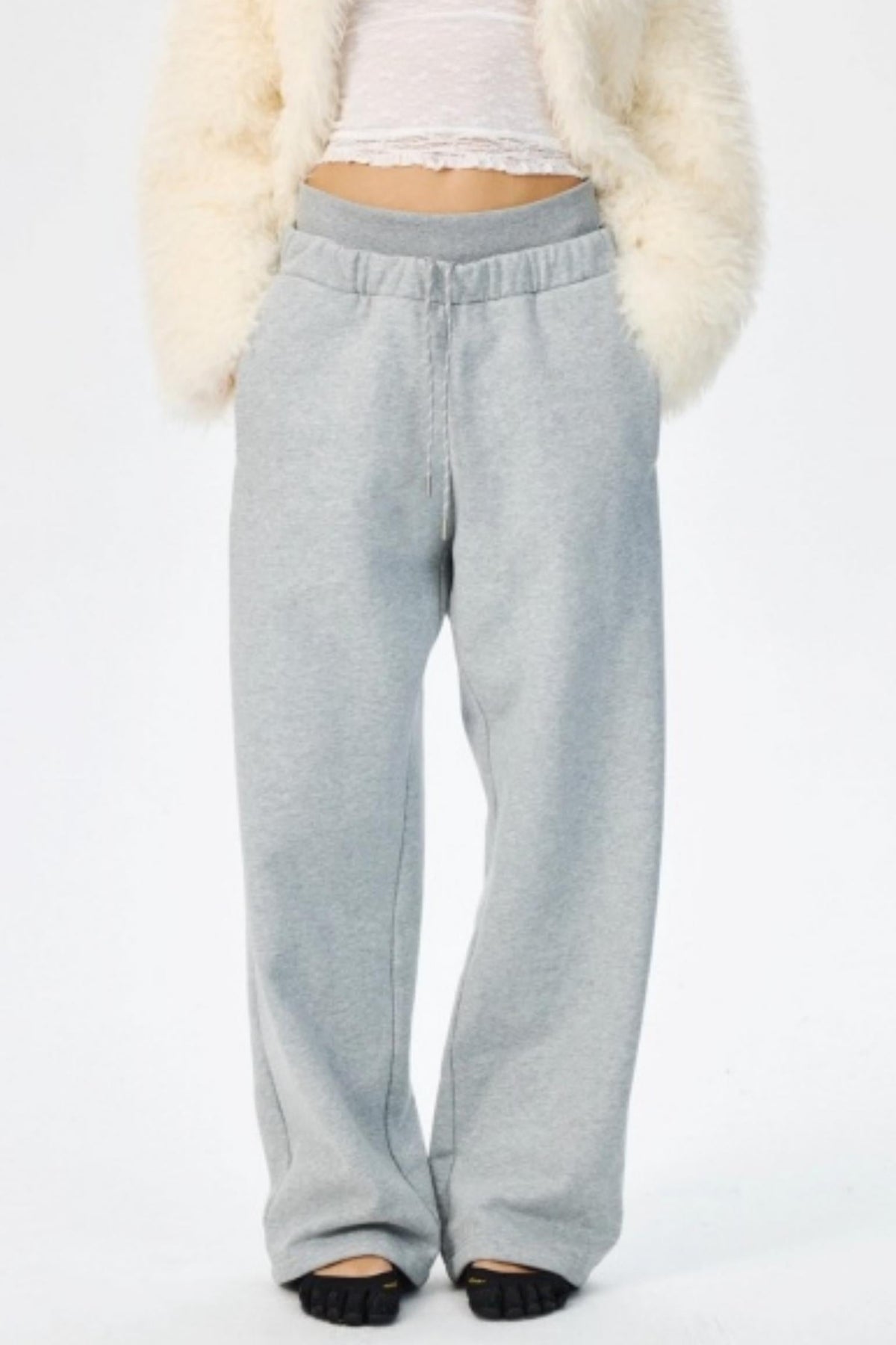 Low Waist Fleece Thermal Sweatpants