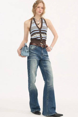 Low-Waist Wide-Leg Jeans