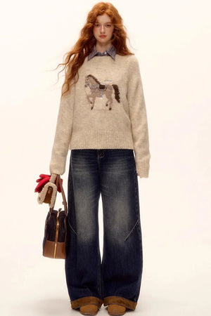 Lucky Pony Wool Sweater
