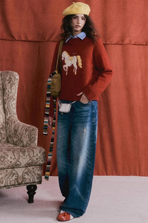 Lucky Pony Wool Sweater