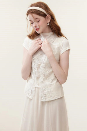 Luxe Lace Sleeveless Top Set-Up