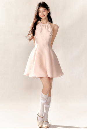 Luxe Satin A-Line Waist Dress Set-Up