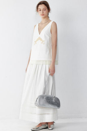 Luxe V-Neck Bustier & Linen Set-Up