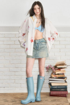 Luxury Denim Skirt