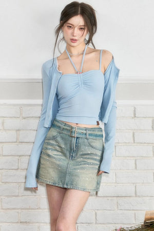 Luxury Denim Skirt
