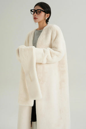 Luxury Fur Mid-Length Coat