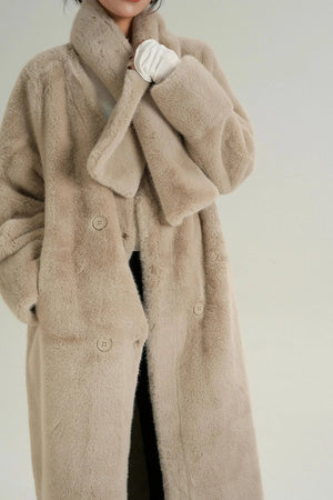 Luxury Fur Mid-Length Coat