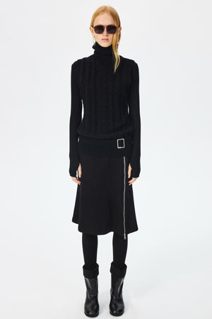 Luxury Merino Wool Turtleneck Top