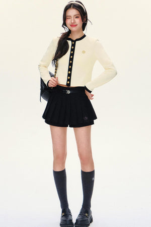 Luxury Short Knit Cardigan Set-Up