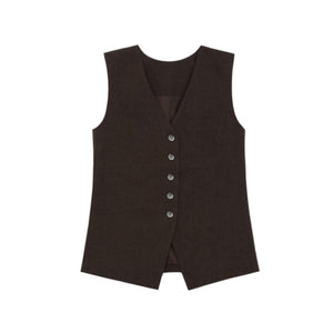 Luxury Tencel Vest Suit Set-Up