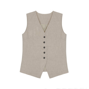Luxury Tencel Vest Suit Set-Up