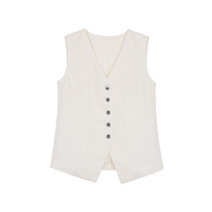 Luxury Tencel Vest Suit Set-Up