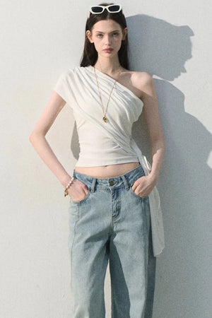 Lyocell Asymmetrical Summer Top