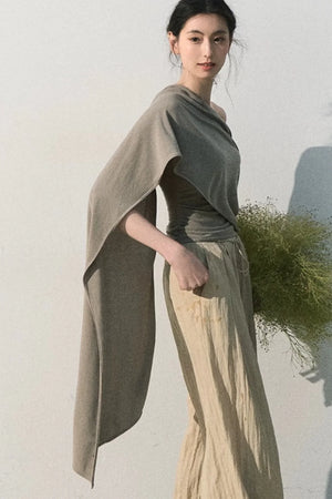 Lyocell Asymmetrical Summer Top