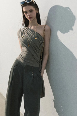 Lyocell Asymmetrical Summer Top