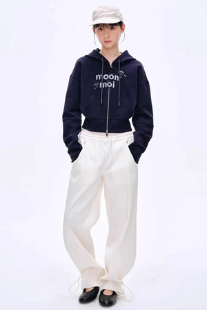 Lyocell Blend Color-Block Pants