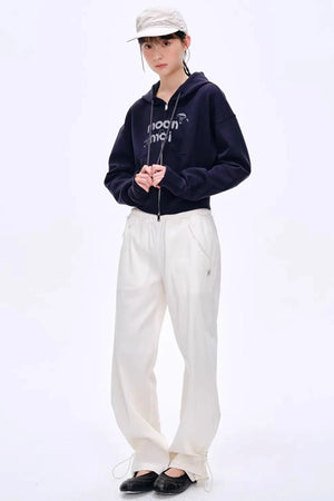 Lyocell Blend Color-Block Pants